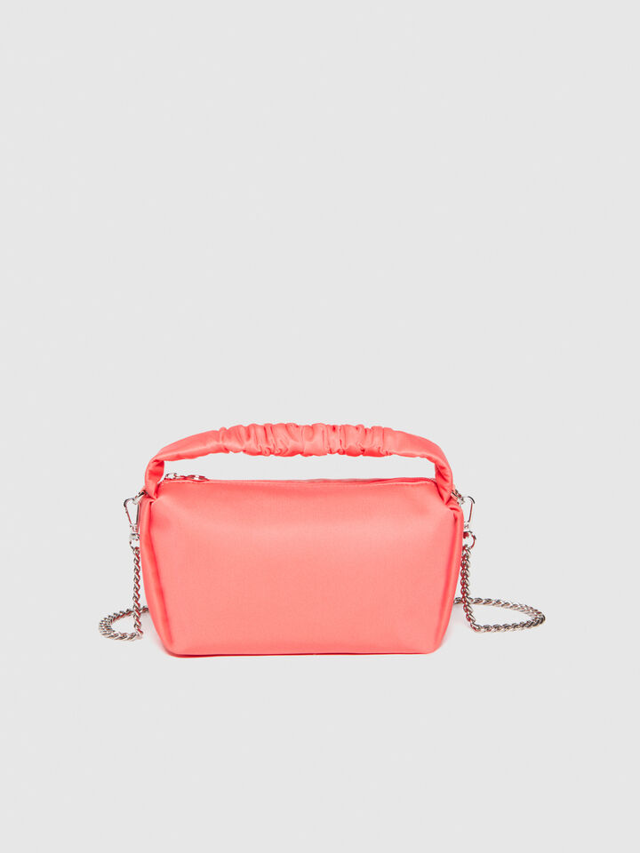 Handbag with rouched handle - null - Coral | Sisley image number 2